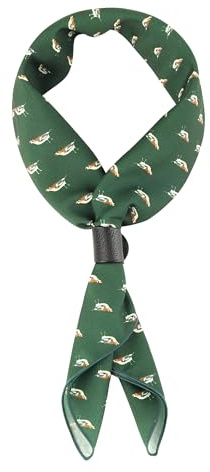 WANYING Herren Quadratische Halstuch mit Leder Loop Multifunktionstuch Kopftuch Nickituch Bandanas Trachtentuch Bandanas Vintage Retro 58x58 cm