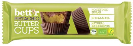Bett'r Pistachio Cream, Nut Butter Cups, 3x13g (2)