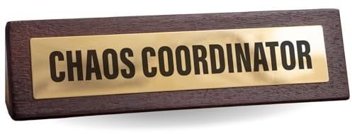 Boxer Gifts Chaos Coordinator Novelty Desk Sign - Funny Manager Gift for Your Boss and Colleagues Secret Santa - Novelty Work Accessories