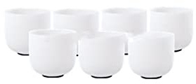 Crystal singing bowl 432hz 8inch- 14inch Note C/D/E/F/G/A/B Chakra Frosted Quartz Crystal Singing Bowl Set 8-14 7pcs(432hz)