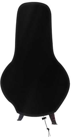 Klmnop Large Chiminea Cover, Heavy Duty 210D Oxford Waterproof Chiminea Protector, Windproof Garden Patio Heater Cover(122x31x61cm)