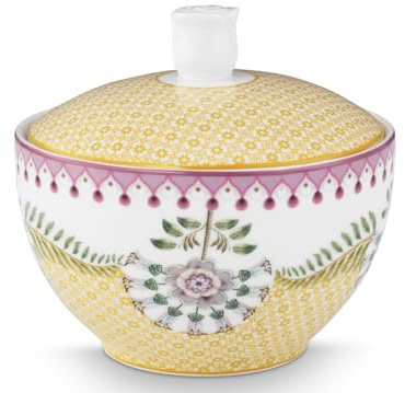 Pip Studio Lily&Lotus Tiles Yellow Zuckerdose 0,3l