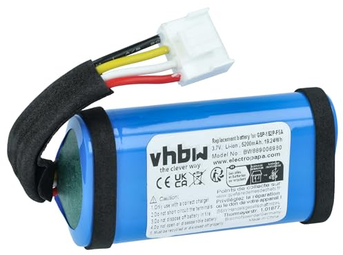 vhbw Akku kompatibel mit JBL PARTYBOX Encore Essential Lautsprecher Boxen Speaker (5200 mAh, 3,6 V, Li-Ion)