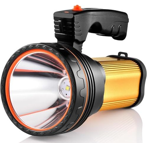 ROMER LED recargable de mano luz de búsqueda de alta potencia Super brillante 9000 MA 6000 LUMENS CREE táctico foco linterna linterna linterna