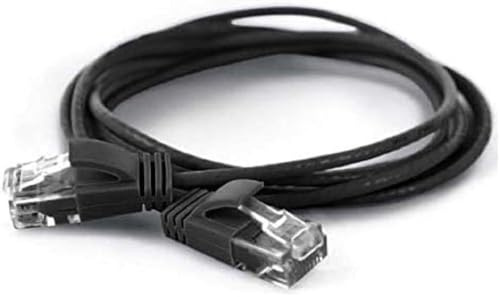 wantecWire Extra dünnes Patchkabel CAT.6 UTP, Länge 1 m, schwarz