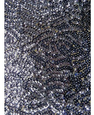Showtime All Over Stitched Sequins Fabric | 3mm Fully Sequinned Table Runner/Dress Material | 30+ Colours in Stock | Same Day Dispatch | by Tia Knight | (SEQ53) (Pigeon Grey, 1 Metre)