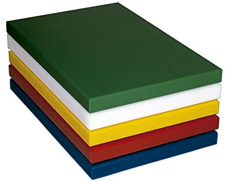 Denox 1 Tabla de cortar 300x200, hogar o profesional, color verde, PEAD, talla única