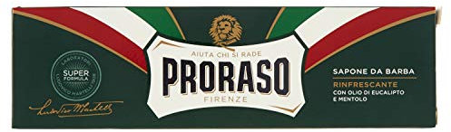 Proraso Sapone Barba - Rasiercreme - Rasierseife - 150 ml mit Eukalyptusöl und Menthol