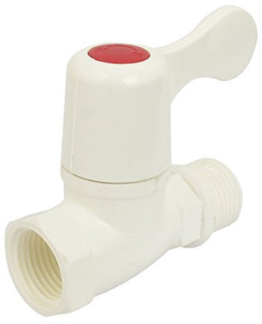 N/A Ventil für Durchlauferhitzer aus Kunststoff, gerade, Gewinde 20 mm, Durchmesser weiß