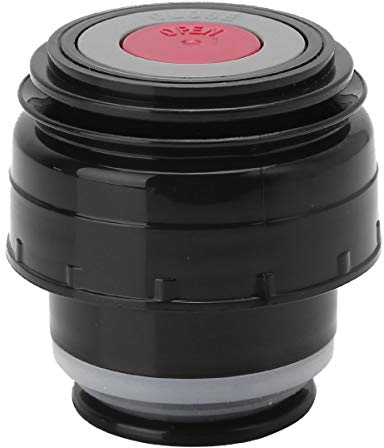 Yeahdor Thermoskanne Abdeckung Universal Isolierflasche Deckel Auslaufsicher Ersatzdeckel Trinkflasche Tragbare Reise Travel Mug Becher Zubehör Schwarz&Rot Druchmesser 5.2cm
