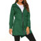 SotRong Vêtement de pluie coupe-vent, léger et pliable pour femme, capuche, pour la marche, le camping, Vert, XXL