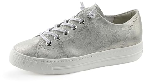 Paul Green Damen, Frauen Low-Top Sneaker,Sportschuhe,Freizeitschuhe,Turnschuhe,Laufschuhe,schnürschuhe,schnürer,Halbschuhe,Grau (JA),38 EU / 5 UK