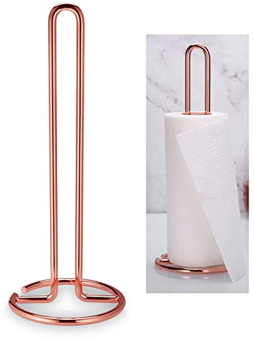 Hejo Metal Kitchen Towel Holders, Simple Free Standing Kitchen Roll Holders, Paper Towel Holder, Suitable for Kitchen, Dining room, Bedroom, Living Room