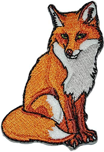 Kleiber Fuchs - sitzend - Aufnäher/Iron On Patch/Aufbügler/Applikation