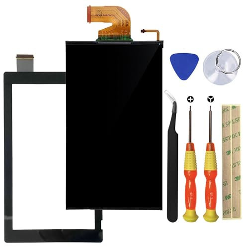 HQB-STAR Nintendo Switch - Pantalla LCD de repuesto + digitalizador táctil compatible con Nintendo Switch NS HAC-001 modelo 2017 + herramientas