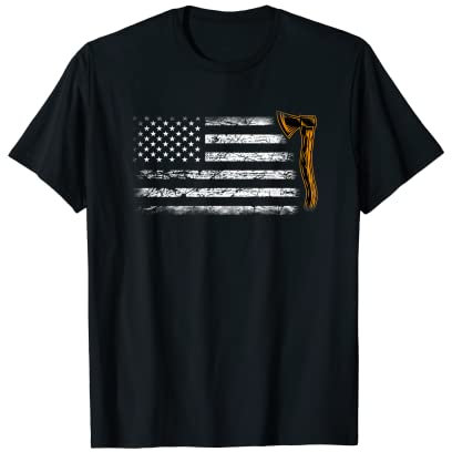 American Flag Hatchet - Funny Axe Throw Lover T-Shirt