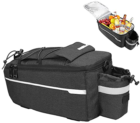 Borsa Termica per Bicicletta, Borsa Posteriore Bici, Borsa per Baule da Ciclismo, Borsa Portapacchi Posteriore per Portabici, per Ciclismo Viaggio Picnic Spiaggia Campeggio
