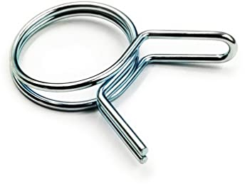 DOJA Barcelona | Abrazadera de manguera de resorte | 10mm | Pack 25 | Abrazadera Metalica para Tubo | Pinzas de resorte tubo | Abrazaderas de Presion para Tubo sin Tornillo | Para múltiples usos