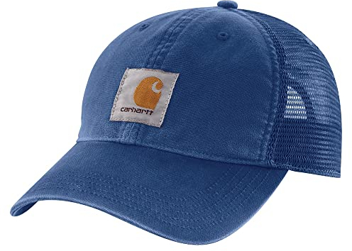 Carhartt Men's Canvas Mesh-Back Cap, Lakeshore, OFA