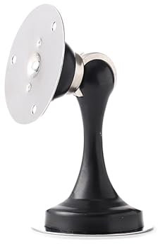 Magnetic Door Stop, Magnetic Door Stopper, Stainless Steel Heavy Duty Magnetic Door Holder, Sticking Outdoor Floor Door Stop, Strong Magnet Door Stoppers for Walls and Floor (Black)