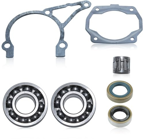 Adefol Lager Kit für Husqvarna 340 und STIHL TS400 Serie, Kurbelwellenlager mit Dichtungen und Öldichtung Ersatzteile Zubehör Teilenummer 9503-003-0341