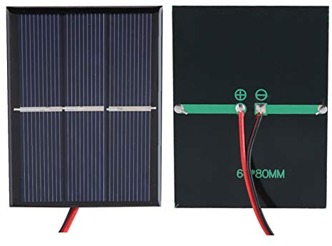 VBESTLIFE 2 Stück 0,65 W 1,5 V Mini-Solarpanel, Tragbares Solarpanel DIY Power Module Batterieladegerät für Solar-Innenhof-Lampen-Straßenlaternen-Beleuchtung