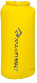 Sea to Summit - Lightweight Dry Bag L 13L - wasserdichte Aufbewahrung - Rollverschluss - Recycling-Gewebe - Befestigung & D-Ring - Wandern & Paddelsport - 22 x 20 x 45.9cm - Sulphur Yellow - 81g