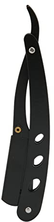 Straight Barber Holder, Professional Alloy Foldable Bart Blade Holders Bart Blade Holder Manual Barber Straight Bart Trimmer Rack for Men Barber Straight