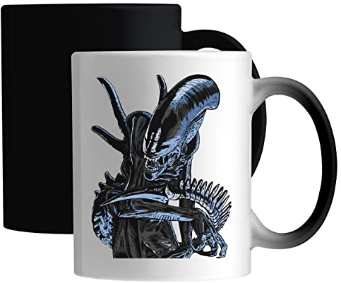 Alien Horror Scary Art Keramische magische Tasse Weiß