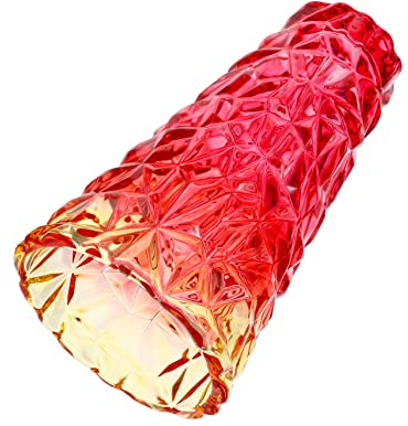 Warmhm Bunte Glasvase Klare Blumenarrangementbehälter Dekorativer Trockenblumentopf Für Zuhause Und Hotels