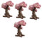 Happyyami Zubehör 4Pcs Mikrolandschaft Kirschbaum Topfpflanzen Topfpflanzen Künstliches Dekor Pflanzgefäße Für Außenbereich Miniaturbaum Bäume Mikrolandschaft Ornament Wohnkultur Simulation