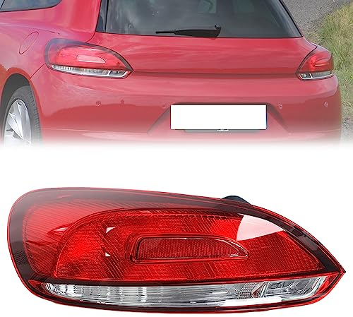 SUROK Rücklicht Rückleuchte für V-W Scirocco 2008 2009 2010 2011 2012 2013 2014, Auto Rücklicht Montage Bremslicht Blinker Links Rechts Ersatzteile,Left 1PCS