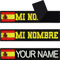 Spanien Fahne Klett Patch selbst gestalten | personalisiertes Namensschild für Bekleidung | Aufbügler oder Patch Klett für Uniform, Rennanzug Sportbekleidung mit Spanische Flagge 125x25mm