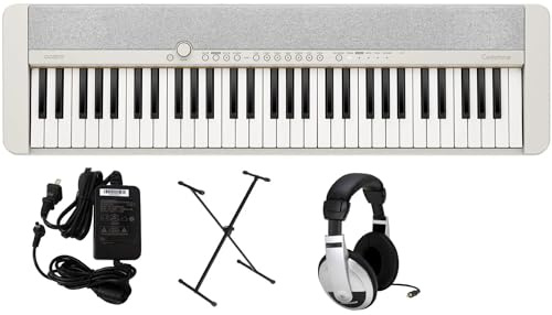 Casio CTS1WE Premium Pack with Stand, AC Adapter and PPK Headphones