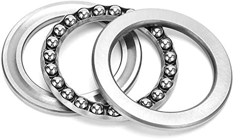Cuscinetto Spinta a Sfere, 51111 Cuscinetti Reggispinta a Sfere Assiali Pressione, Cuscinetto Radente a Rulli a Fila Singola in Acciaio, 55mm x 78mm