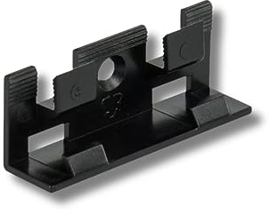 HORI® Multi-Pack Moderne/Hamburger MDF Sockelleiste | Weiß foliert RAL 9016 | Maße 2500 x 58 x 16 mm Befestigungsclips