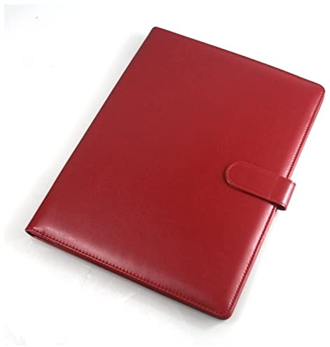 Mappe Multifunktionaler A4-Konferenz-Ordner Geschäfts-Briefpapier-Ordner-Leder-Vertragsdatei-Ordner Ordner(Size:Red)