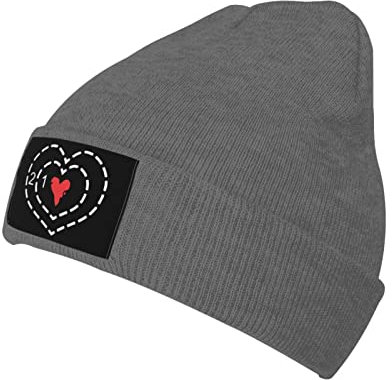 874 Beanie Mütze Das Herz des Grinch Strickmütze Klassisches Wintermütze Unisex Cuffed Hats Für Running Camping Wandern