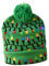 LOVIVER Weihnachtsmütze, LED-Weihnachtsstrickmütze mit Lichtern, weiche Weihnachtsmütze, Pullover-Mütze, Pullover-Mütze für Neujahrs-Partygeschenke, grüne Laterne