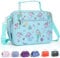hombrima Insulated Lunch Box Bag, Kids Thermal Cool Bags with Adjustable Strap for Adults Children Women Men Boys Girls School Office Outdoor (LG-Mermaid)