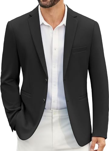 COOFANDY Herren Sakko Casual Leichte Sport Anzugjacke Blazer 2 Knöpfe Regular Fit Hochzeit Sakkos