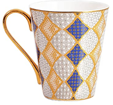 AQBH29LMX Mug Tazza di Porcellana di Stile di Lusso Tazza di Porcellana alla Moda for Uso Domestico Tazza di Latte Grande Tazza di Latte Kefei Tazza di Acqua Personalizzata, 400 ML Tazze