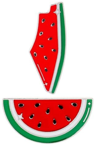 VALICLUD 2pièces Broches Pastèque Émail Accessoires De Vêtements Épingles Écharpe Design Mignon Et Unique Pour Tenues Casual
