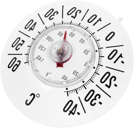 Kisangel Fensterthermometer Kabelloses Thermometer Mit Klarem Display Gut Ablesbar Und Saugnapf-Temperaturanzeige Für Zuhause Draußen Drinnen