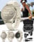 Wearable4U Garmin Lily 2 Active, Lunar Gold with Bone Silicone Band, Small and Stylish Smartwatch, Built-in GPS, Hidden Display, Patterned Lens, Up to 9 Days Battery Life Black Earbuds Bundle