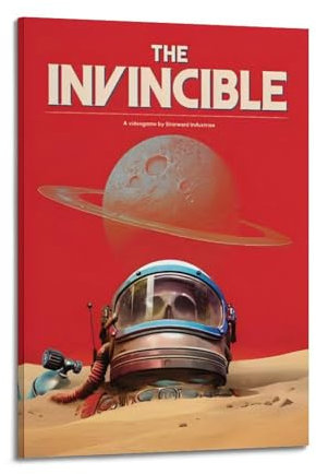 SILATSAWTU Poster mit Videospiel, The Invincible, dekoratives Gemälde, Leinwand, Wandposter und Kunstdruck, modernes Familienschlafzimmer, Dekorposter, 30 x 45 cm