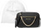 Michael Michael Kors Jet Set Umhängetasche aus Saffiano-Leder mit großer Kette und Staubbeutel., Schwarz und Gold