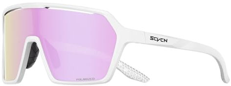 SCVCN Occhiali da sole da baseball polarizzati per uomo e donna, occhiali da sole sportivi avvolgenti per ciclismo, corsa, pesca, golf S335