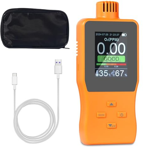 WHFCBJBW Ozones Detector Air Monitors Wiederaufladbare Batterie für Innenluft Zuhause und Büro