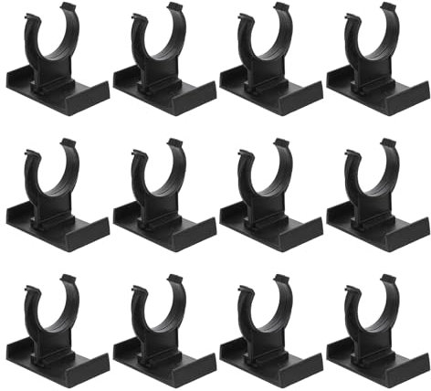 HLMYER 12 Pcs Kitchen Plinth Clips,Black Kickboard Clips,PP Plastic Kick Board Plinth Clips,Adjustable Kitchen Kickboard Clips,Durable Kick Board Clips,Plinth Clips,for Furniture Cabinets Table